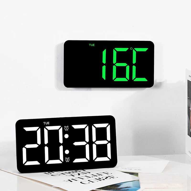 LED Alarm Clock Digital Wall Clock Super-size 108 Electronic Desk Clock Time Week Display Bedroom Home Decoration NIDITON M251205 - view 6