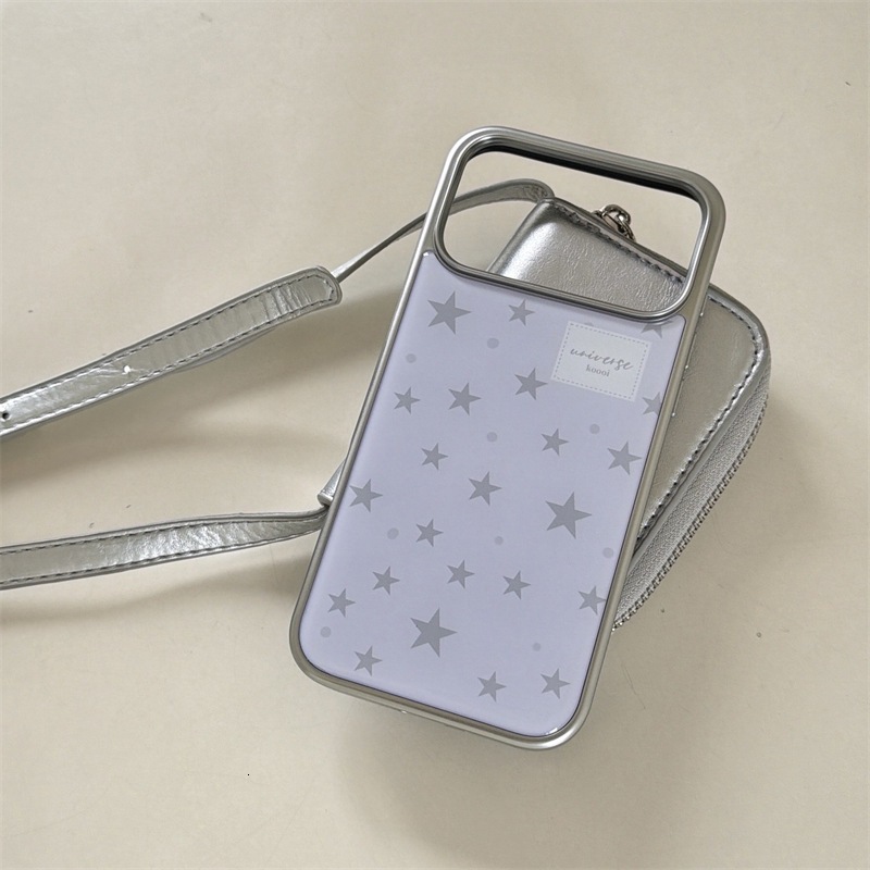 High-end Resin Purple Pentagram Case iPhone 17 Pro Max, Apple 16, 15, Electroplated 14 for Women