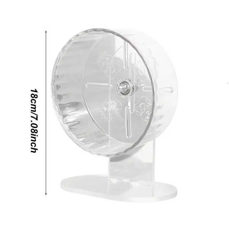 Silent Hamster Wheel Silent Running Transparent Wheel Spinner Gerbil Toys Height Adjustable Hamster Accessories Pet Supplies For M251205