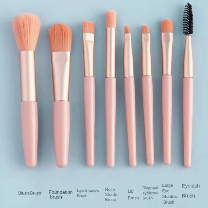 8Pcs Portable Makeup Brush Eyeshadow Foundation Blending Make up Soft Fluffy Cosmetics Concealer Makeup Brush Make Up SuppliesT251205