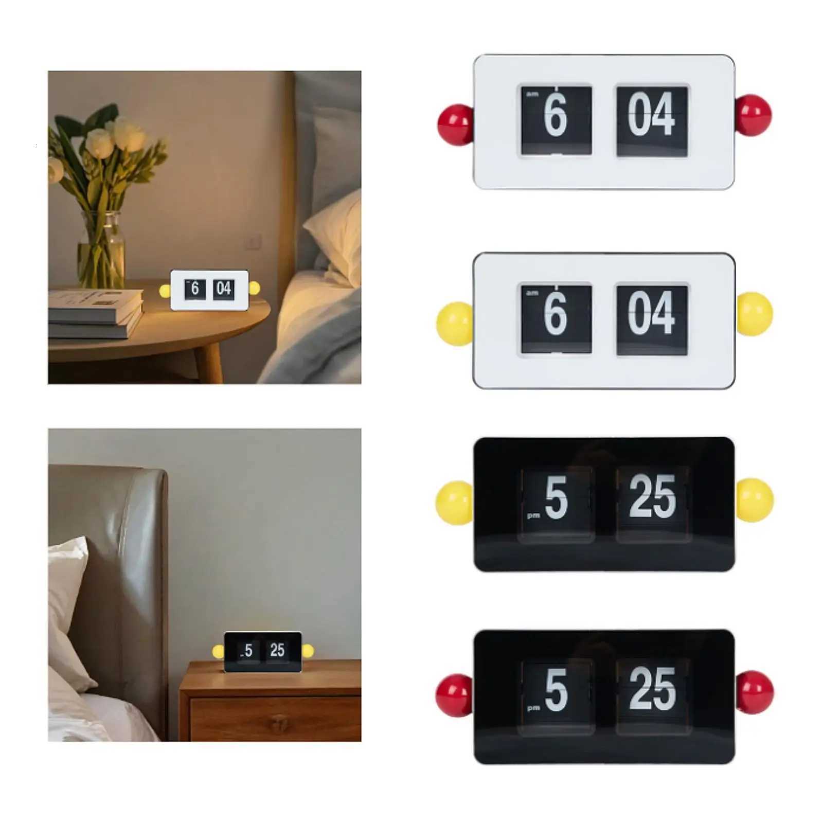 Auto Flip Table Clock Digital Display Novelty Artwork Home Furnishing Desktop M251205 - view 4
