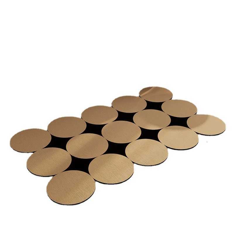 Geometric Pattern Assembly Diatomite Bath Mat Quick-drying Non-slip Absorbent Mat for Modern Bathroom Home Decor H251205