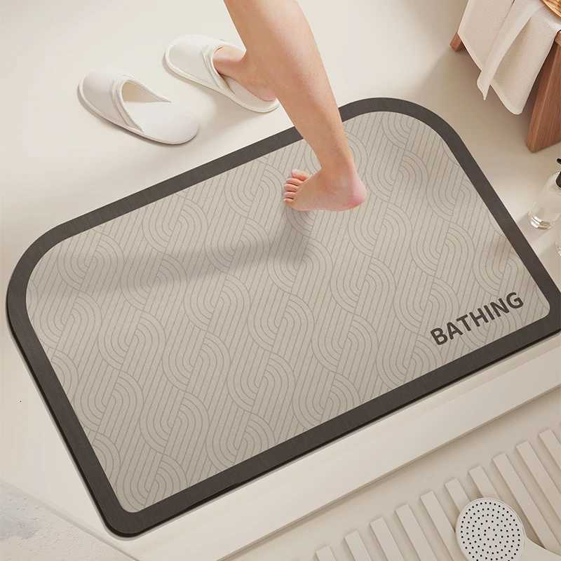 VIKAMA Bathroom Floor Mat Diatom Mud Anti-Slip Absorbent Mat Bathroom Toilet And Kitchen Door Mat Home Decoration H251205