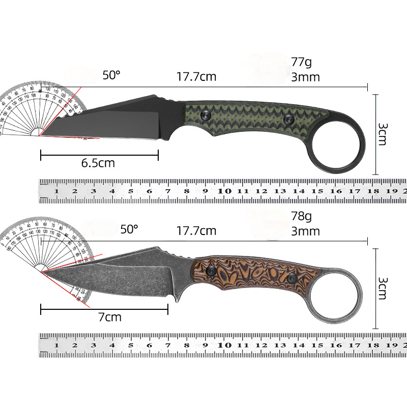 Trskt Kydex Tactical Knife With G10 Handle Cool EDC Tool For Camping Hunting Survival Necker Knife Unpacking Engraving Dropship