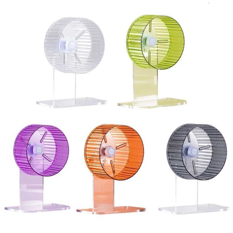 Pet Hamster Exercise Running Wheel with Stand Playing Supplies Cage Attachment M251205