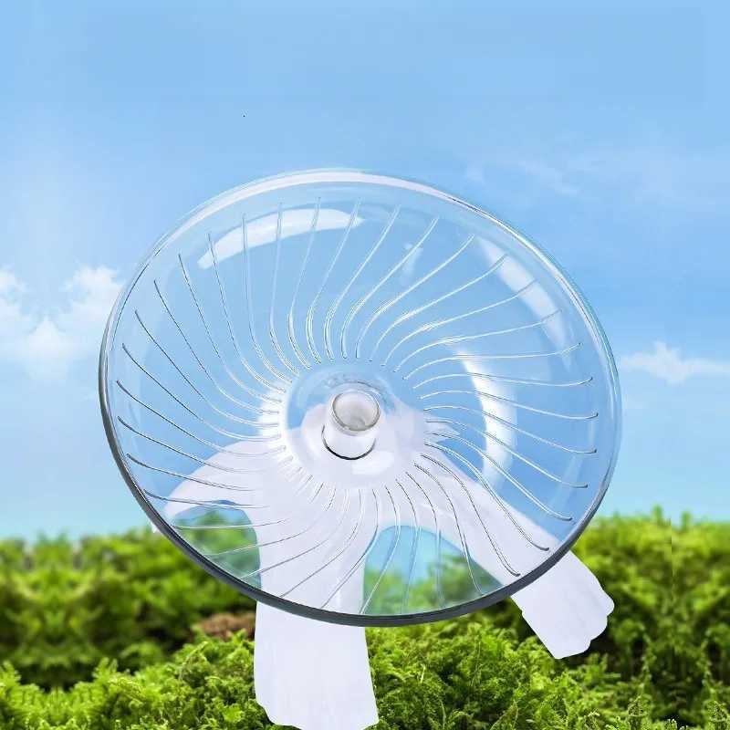 Silent Hamster Exercise Wheel - Ultra Quiet Spinning Flying Saucer Design for Mice Hedgehogs Safe Comfortable Small Pet M251205