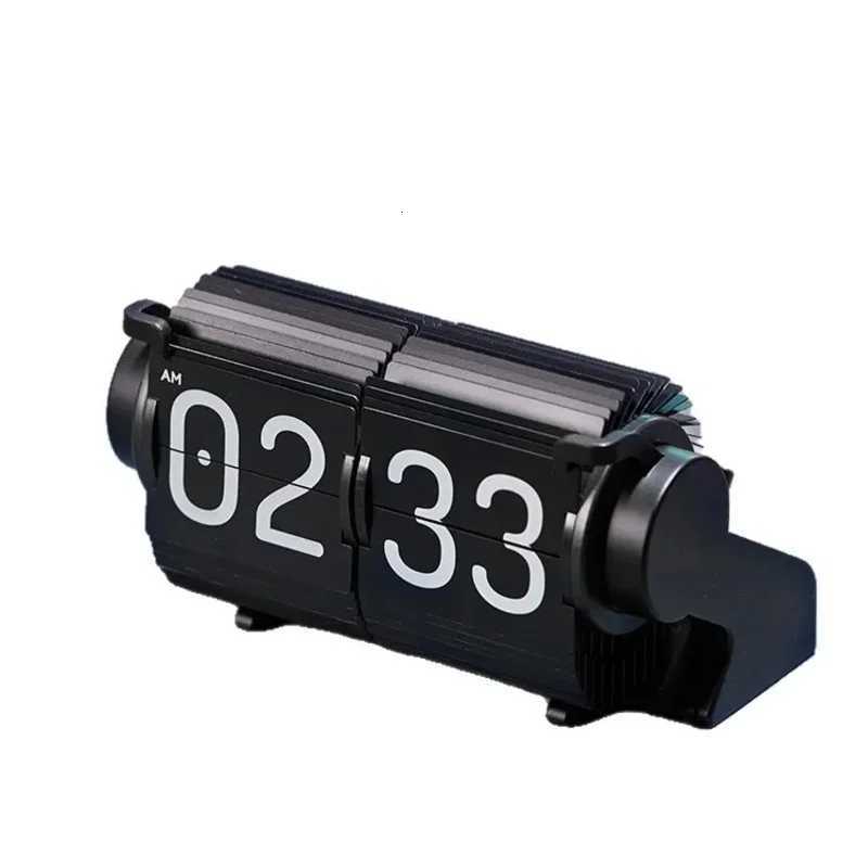 Vintage Flip Clock - Smart Mechanical Desk Calendar with Automatic Date Alarm Retro Time Management Tool for Home Decor Desk M251205 - view 7