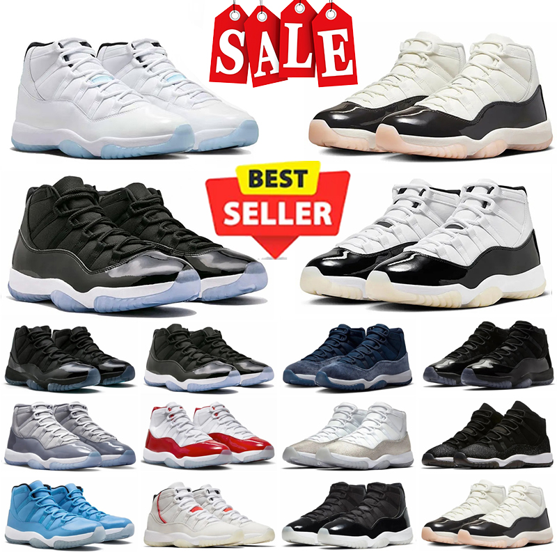 Designer Basketball Shoes fast delivery Men 11 11s Cool Grey Cherry Red Cement White Black Pink Blue For Women Outdoor Sneakers Low 36-47