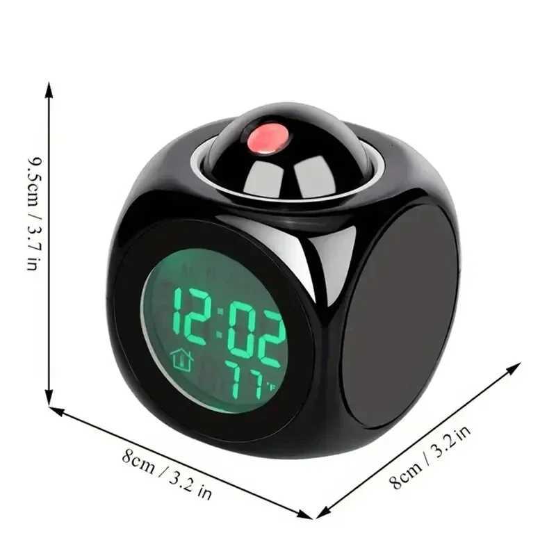 1PCProjection Alarm Clock Ceiling Display Snooze Desk Table Clock Voice Multifunction Digital Projection Clock Temperature Displ M251205 - view 7