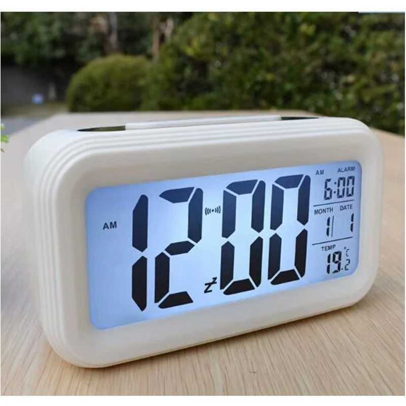 1PC Home LED Digital Alarm Temperature Calendar Snooze Function Alarm Clock Luminous Table Electronic Smart Clock M251205 - view 7