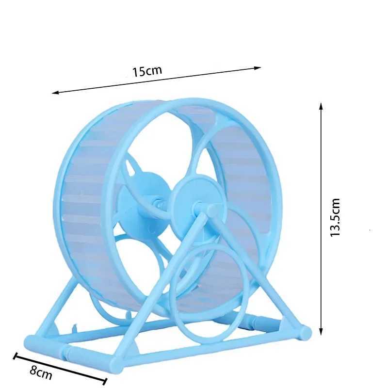 Hamster Running Wheel Guinea Pig Exercise Toy Small Pet Cage Accessory with Triangle Stand Ultra Quiet Hamster Cage Accessories M251205