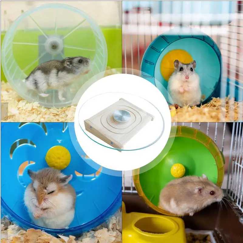 Exercise Wheel Hamster Small Animal Health Runner Silent Houses Habitats Toys Cage Accessory Running Spinner For Chinchillas M251205