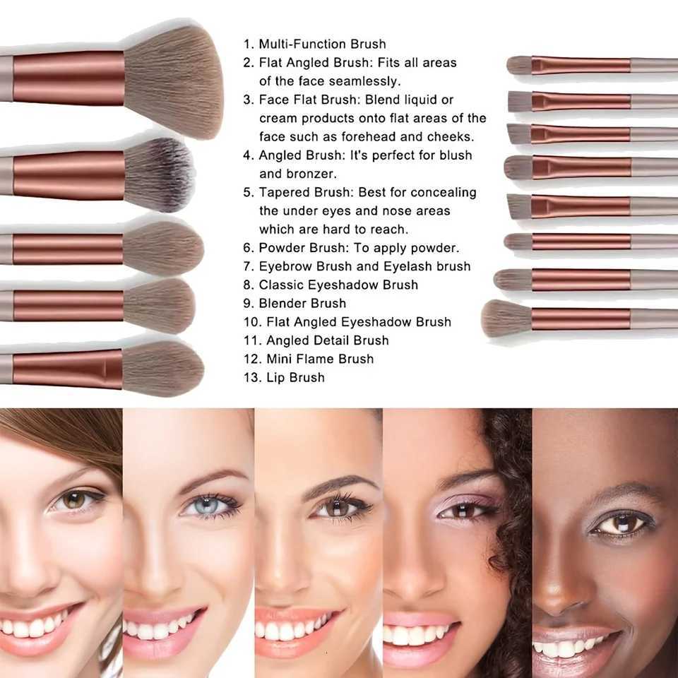 Makeup Brushes 8-29Pcs Makeup Kit Professional Women Cosmetic Soft Powder Brush Eyeshadow Foundation Full Set Travel Beauty ToolT251205
