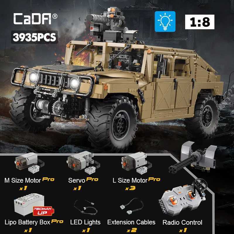 Cada 3935Pcs technical Armored SUV Car Buggy Trucks Pickup Bricks City Off-road Remote Control Car Building Blocks Toy Gifts J251205