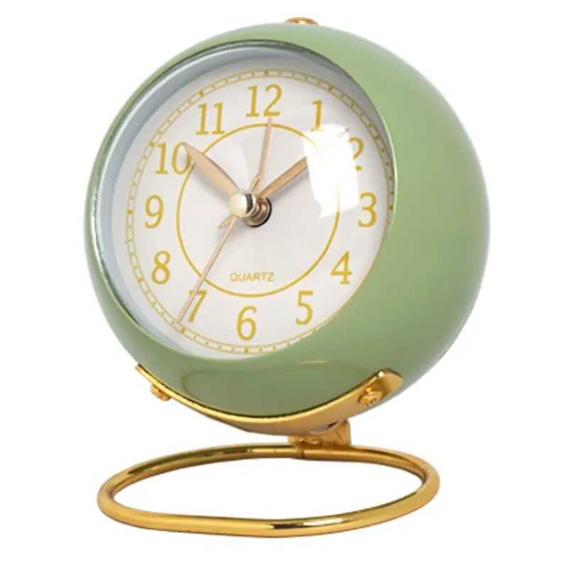 European Style Metal Clock Creative Silent Childrens Electronic Aarm Clock Minimalist Living Room Bedroom Student Luminous M251205 - view 4