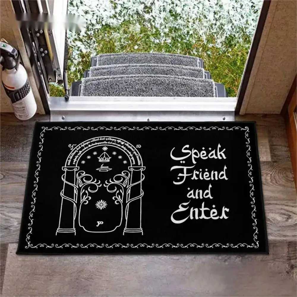 VIKAMA The Lord of the Rings Welcome Friends Doormat Halloween Home Decor Indoor Outdoor Rug RV Camping Mat H251205