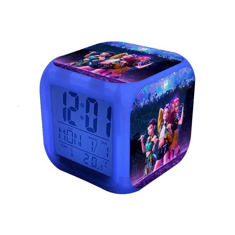 Kpop Demon New Group Student Alarm Clock Colorful Digital Clock ChildrenS Room Anime Cartoon Demon Hunteri Alarm Clock Gift M251205 - view 6