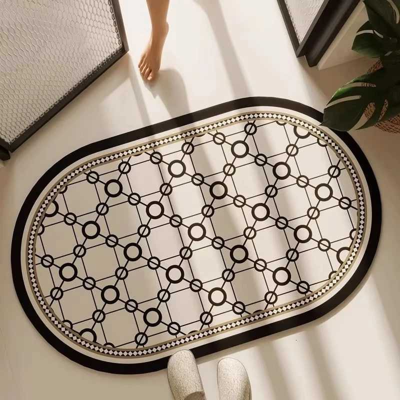 Vikama Silica Mud Luxury Pattern Soft Mat Suitable For Bathroom Floor Mats And Home Decorative Carpets In The Bathroom Area H251205