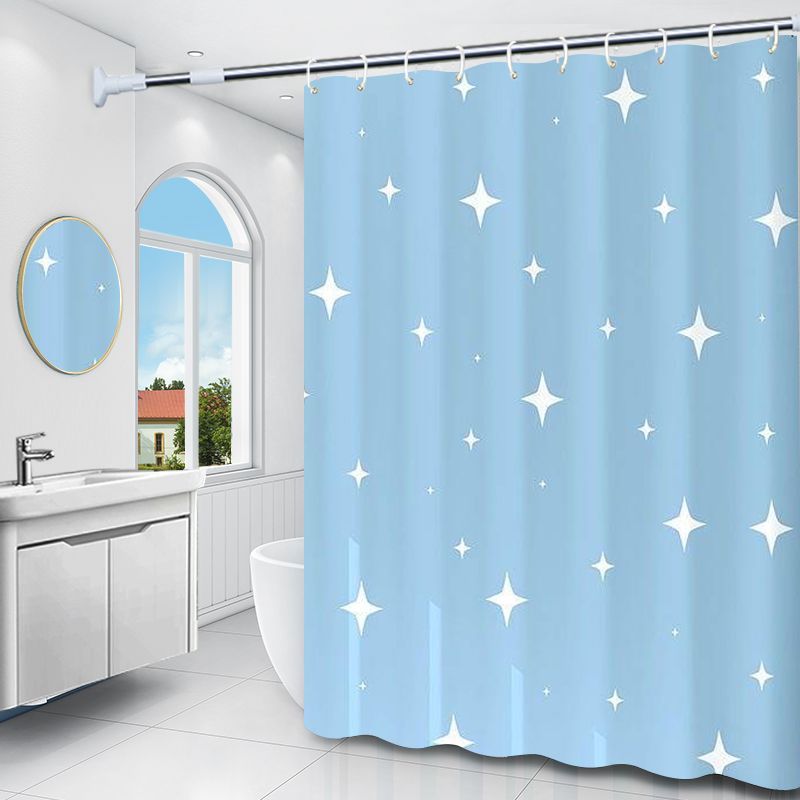 YL-37893 Bathroom Shower Curtain Waterproof and Mildew-proof Set, No Drill Required, Partition Curtain, Hanging Curtain, High-end Bathroom Curtain