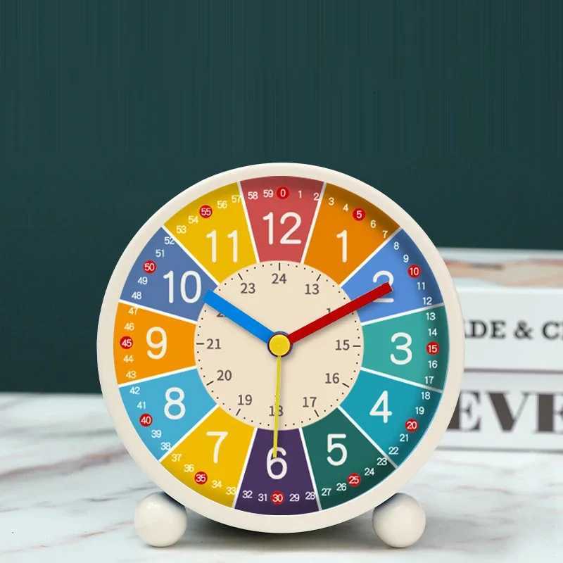Early Learning Desktop Alarm Clock Children Wake Up Alarm Clock Living Room Bedroom Silent Desktop Clock Desktop Clock M251205 - view 4