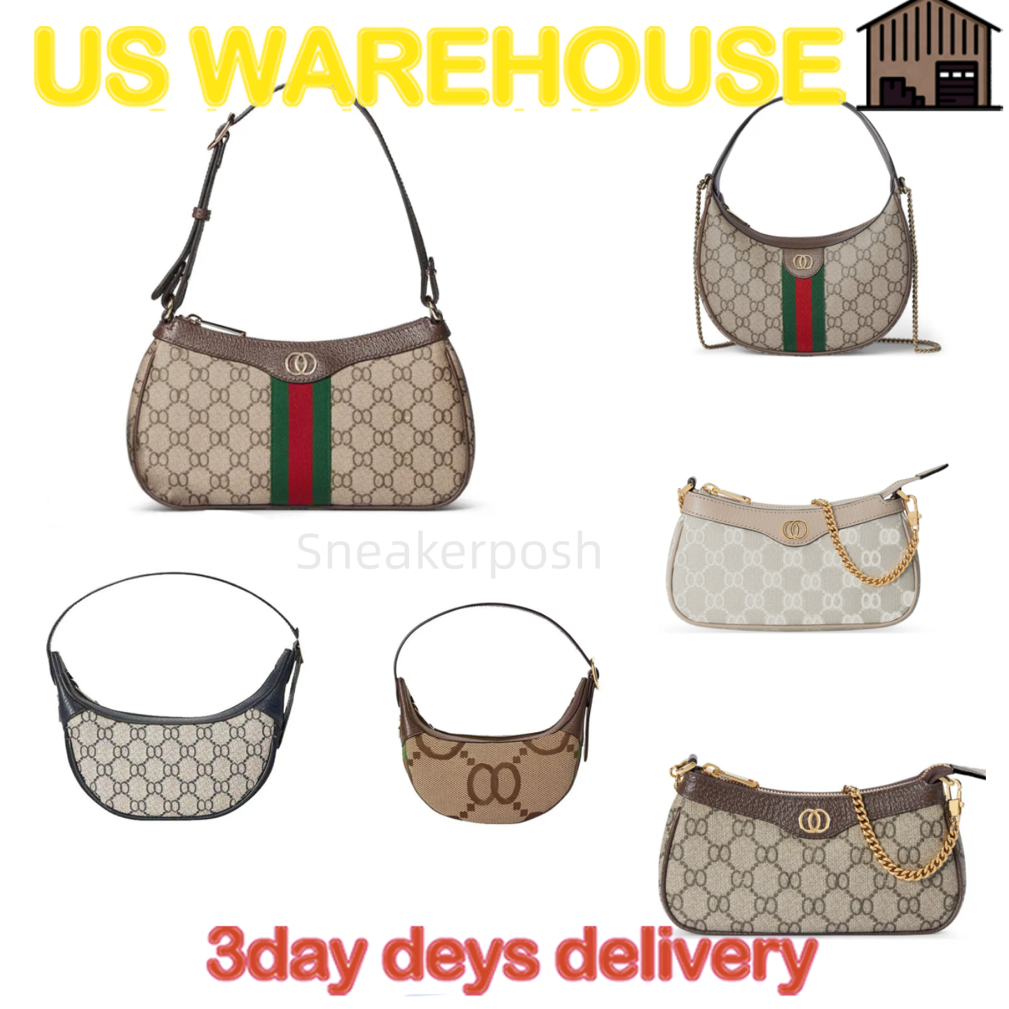 Ophidia bag Designer Bag Classic Shoulder Bags Women Classic Handbag Designer Messenger Underarm Bag Lady Purse Brown Wallet Letter with Strawberry Leather Bag