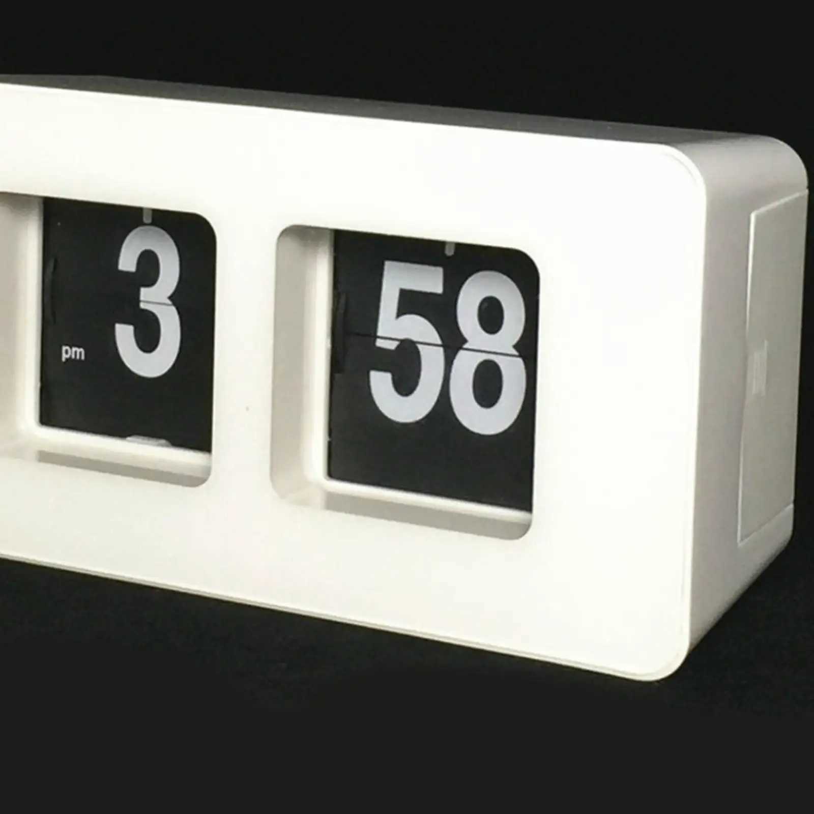Automatic Flip Clock Battery Operated Desk Clock Table File Down Wall Clock Non Ticking Silent Sweep for M251205 - view 7