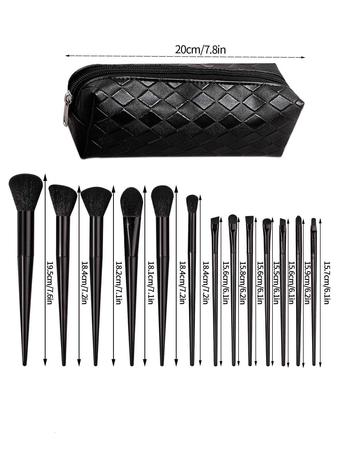 14PCS Low Price Makeup Brush Set With Makeup Brush Pouch Cosmetic Brushes With Fashion Makeup Brush BagT251205