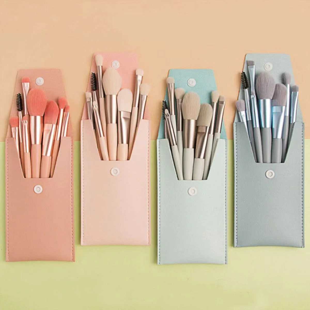 8pcs Professional Makeup Brush Set Cosmetic Powder Eye Shadow Foundation Blush Blending Concealer Beauty Make Up Tool BrochasT251205