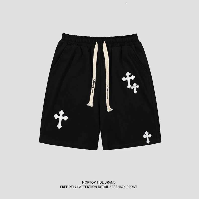 European and American Hip-hop Japanese Sports Five-point Pants Mens Trendy Brand Street Loose Wide-leg Casual Drawstring Shorts X251205