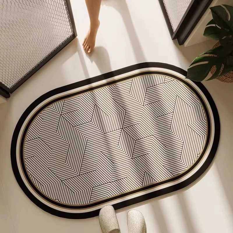 Vikama Silica Mud Luxury Pattern Soft Mat Suitable For Bathroom Floor Mats And Home Decorative Carpets In The Bathroom Area H251205