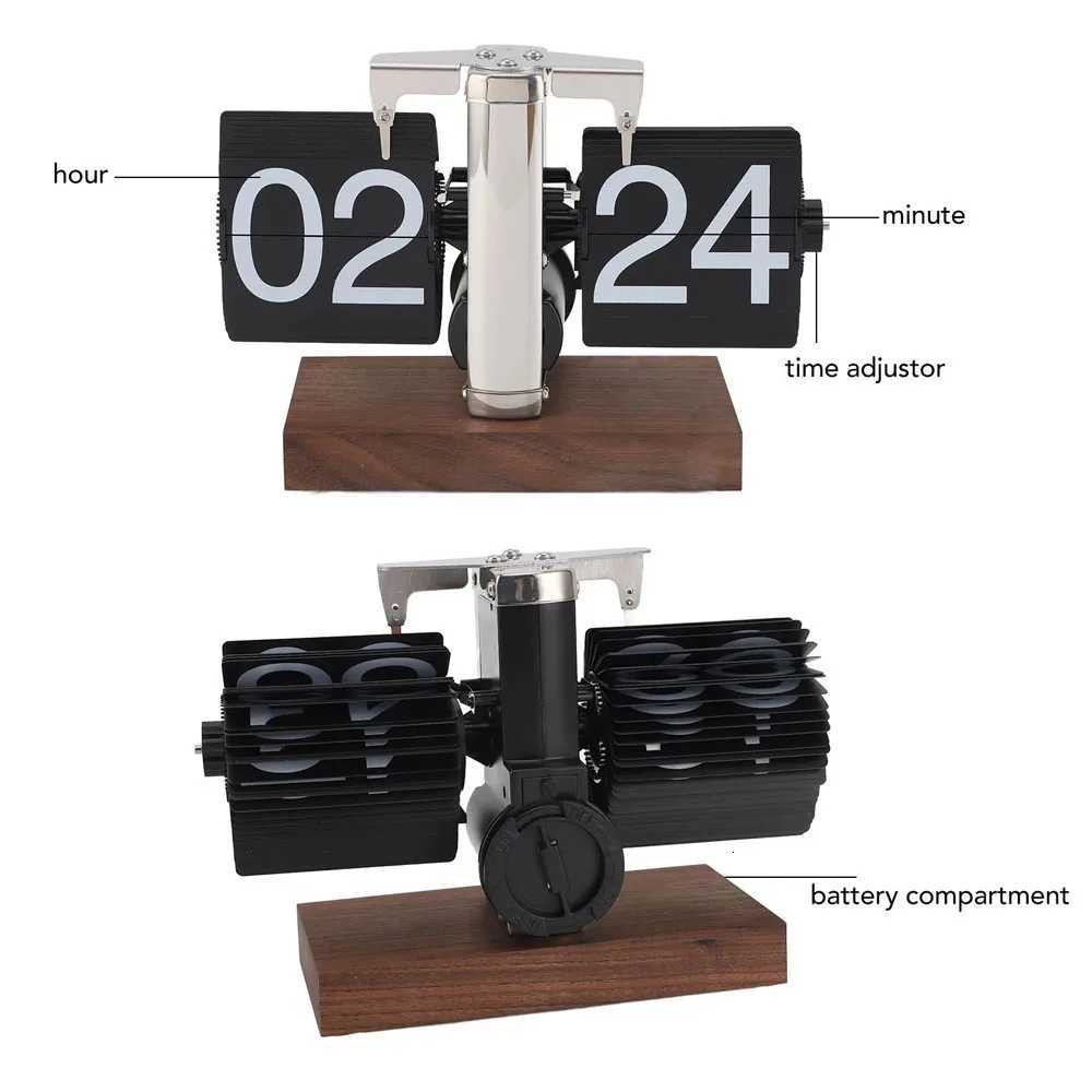 Automatically Page Turning Flipping Clock for Modern Home Office DecorationFull of Sense of TechnologyA Battery Included M251205 - view 7