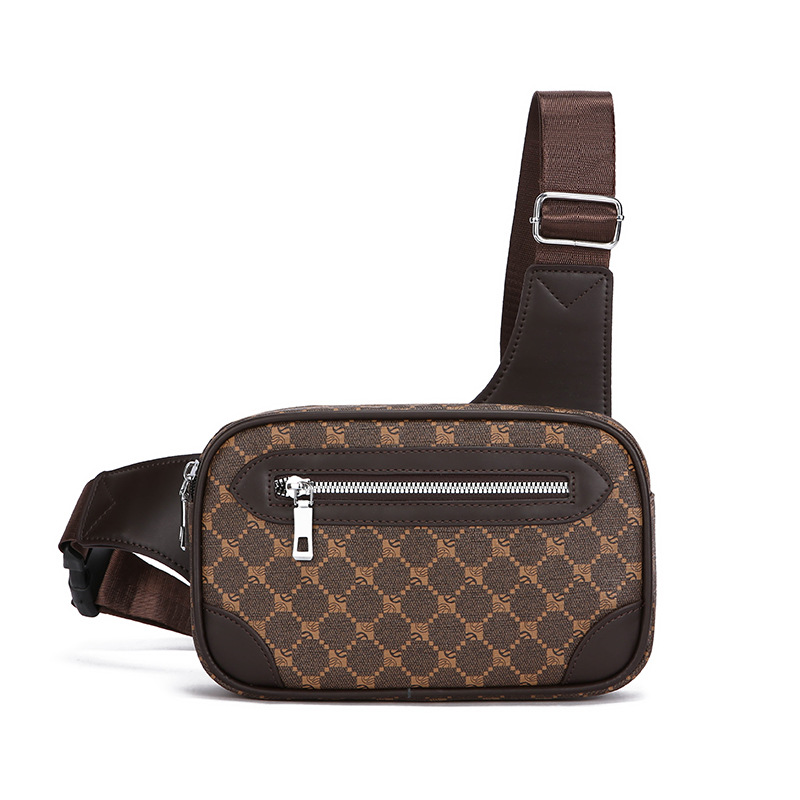 new design arrival style fashionable men chest bag high-quality and wear-resistant practical square bag for business commute crossbody carry style