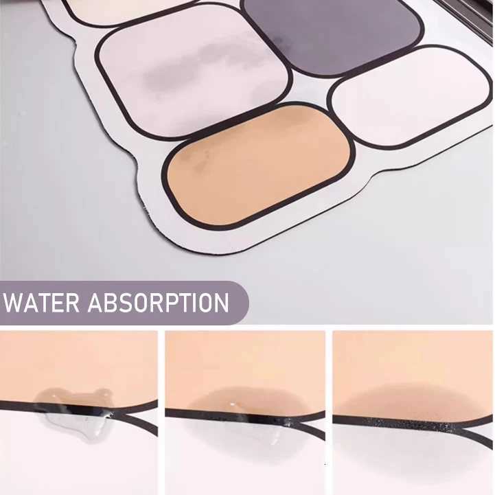 Absorbent Bathroom Mat Carpet Shower Floor Mat Diatom Mud Bathroom Floor Mat Non-Slip Thick Carpet H251205