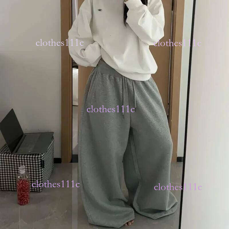 Oversize Cotton Woman Black Sweatpants Y2k Korean Streetwear Loose Casual Jogger Pants High Waist All Match Drawstring Trousers
