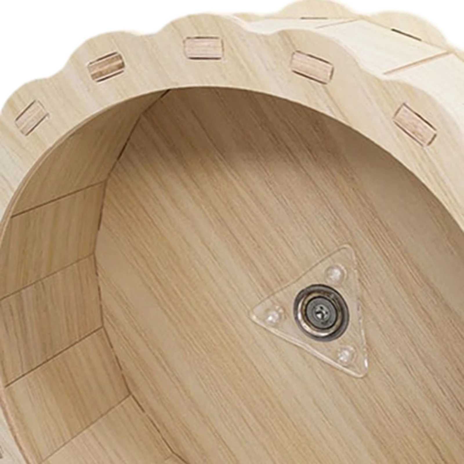 Hamster Wooden Running Wheel Toys Exercise Wheels for Gerbils Syrian Hamster Pet Hamster Running Wheels Stand Cage Accessories M251205
