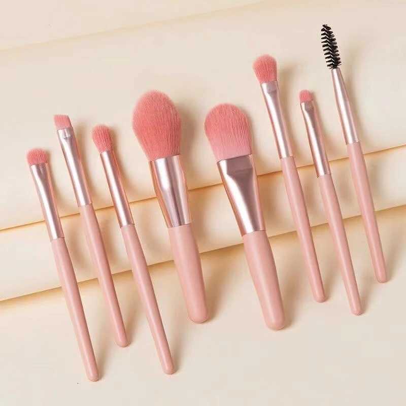 Fashionable Mini Portable Colorful Makeup Brush Eight-Piece Beauty Tool SetT251205