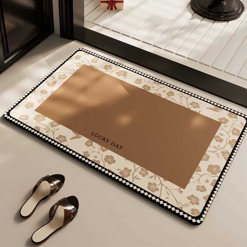 Bathroom absorbent diatom mud toilet non-slip doormat toilet floor mat toilet carpet H251205