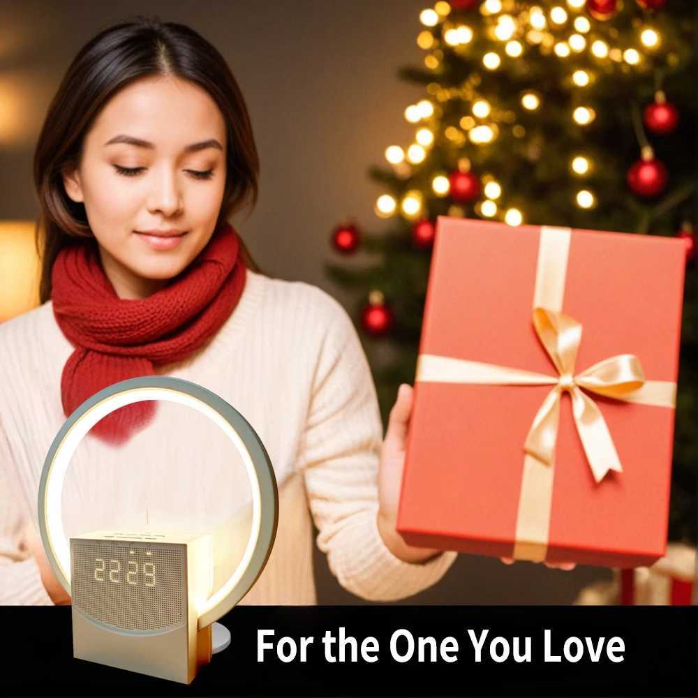 Sunrise Simulation Alarm Clock with Bluetooth Speaker White Noise Machine LED Desk Night Light Home Office Decor for Bedroom M251205 - view 6
