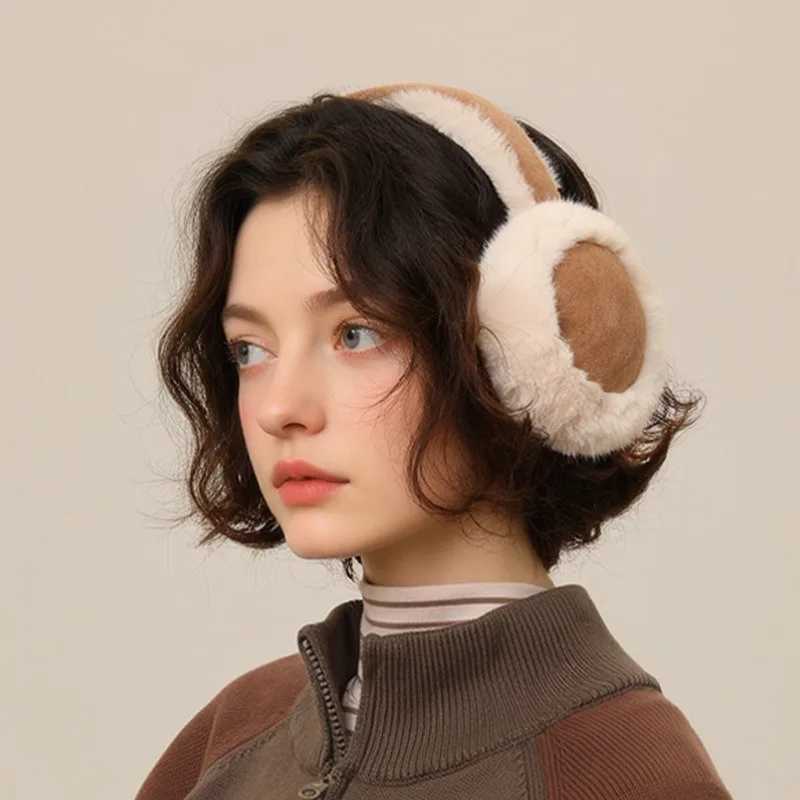 Autumn and Winter Suede Plush Earmuffs Womens Velvet Thickened Warm Earmuffs Riding Cold Ear Protection Winter AccessoriesXJ251205 - view 3