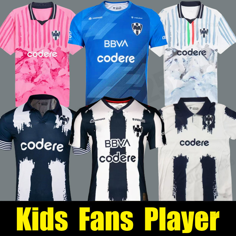 Rayados 25 26 MONTERREY home away 3rd Blue Soccer Jerseys LIGA MX Sergio Ramos 80-Year Anniversary 2025 2026 men kids kit football shirt Berterame Canales Ocampos