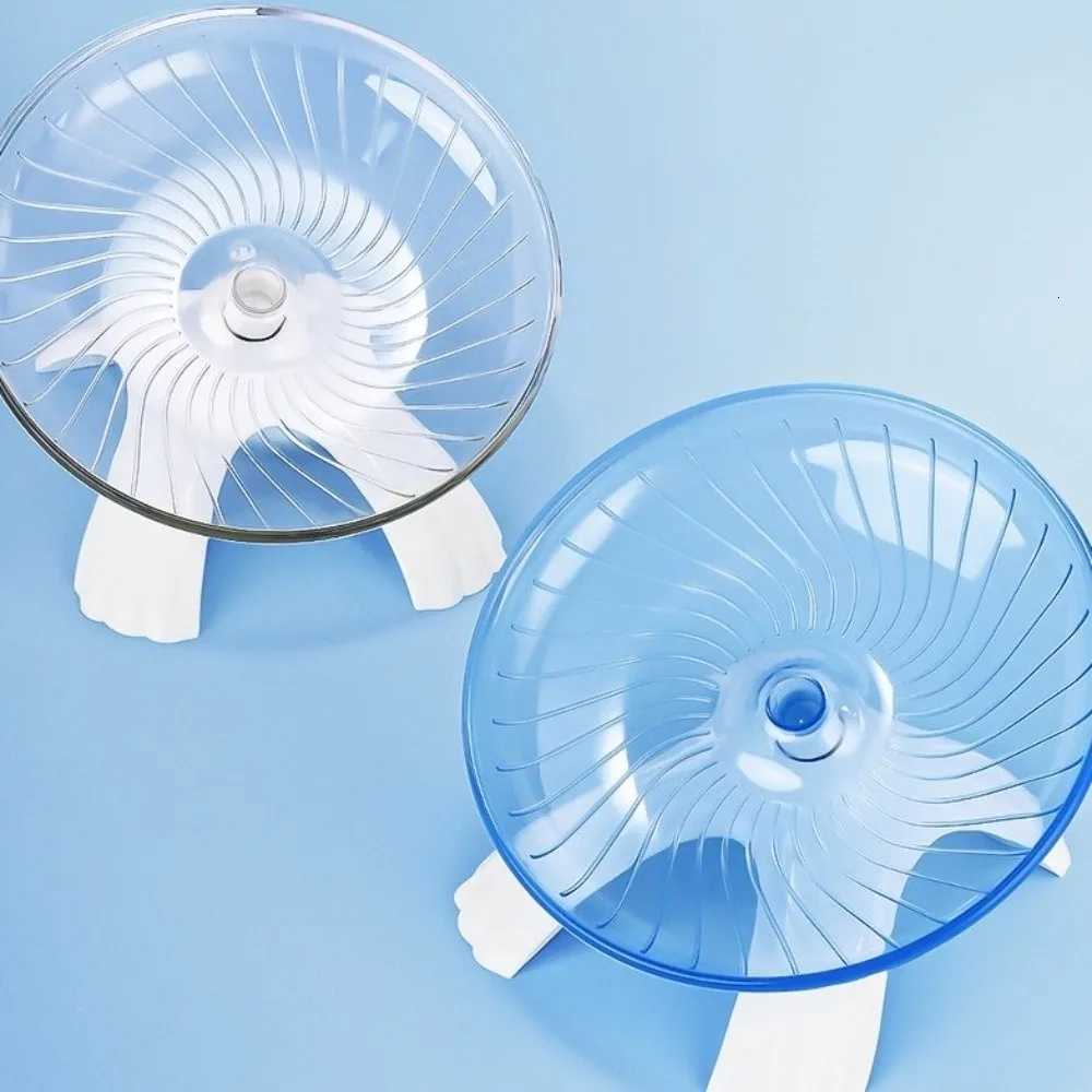 Acrylic Hamster Running Wheel Extra Large Silent Spinner Pet Exercise Tool Anti-slip Steel Axle Running Disc Toy Pet Cage Use M251205