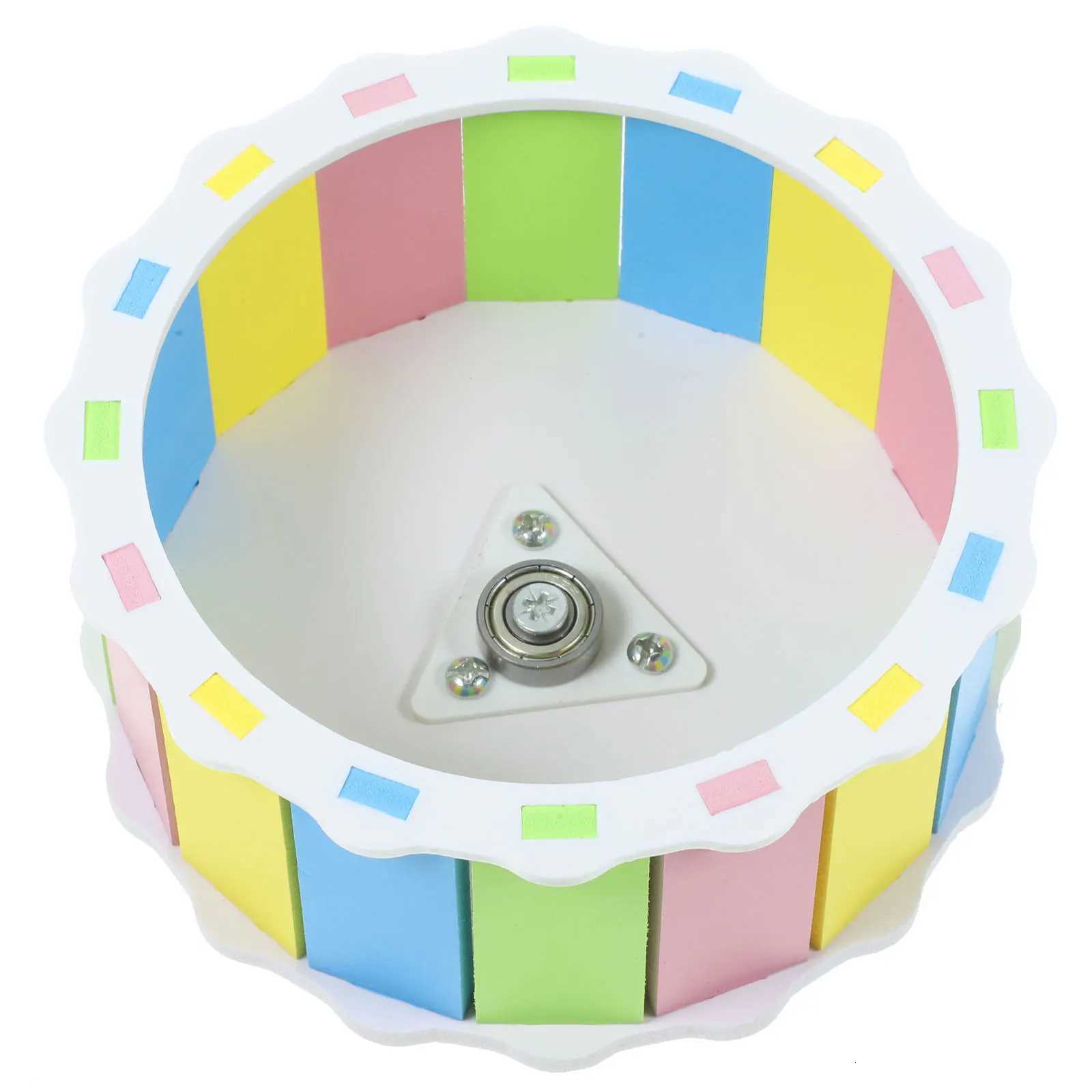 17Cm Diameter Wood Material Silent Spin Wheel for Hamster Mouse Fun Activity Center Pet Accessory M251205