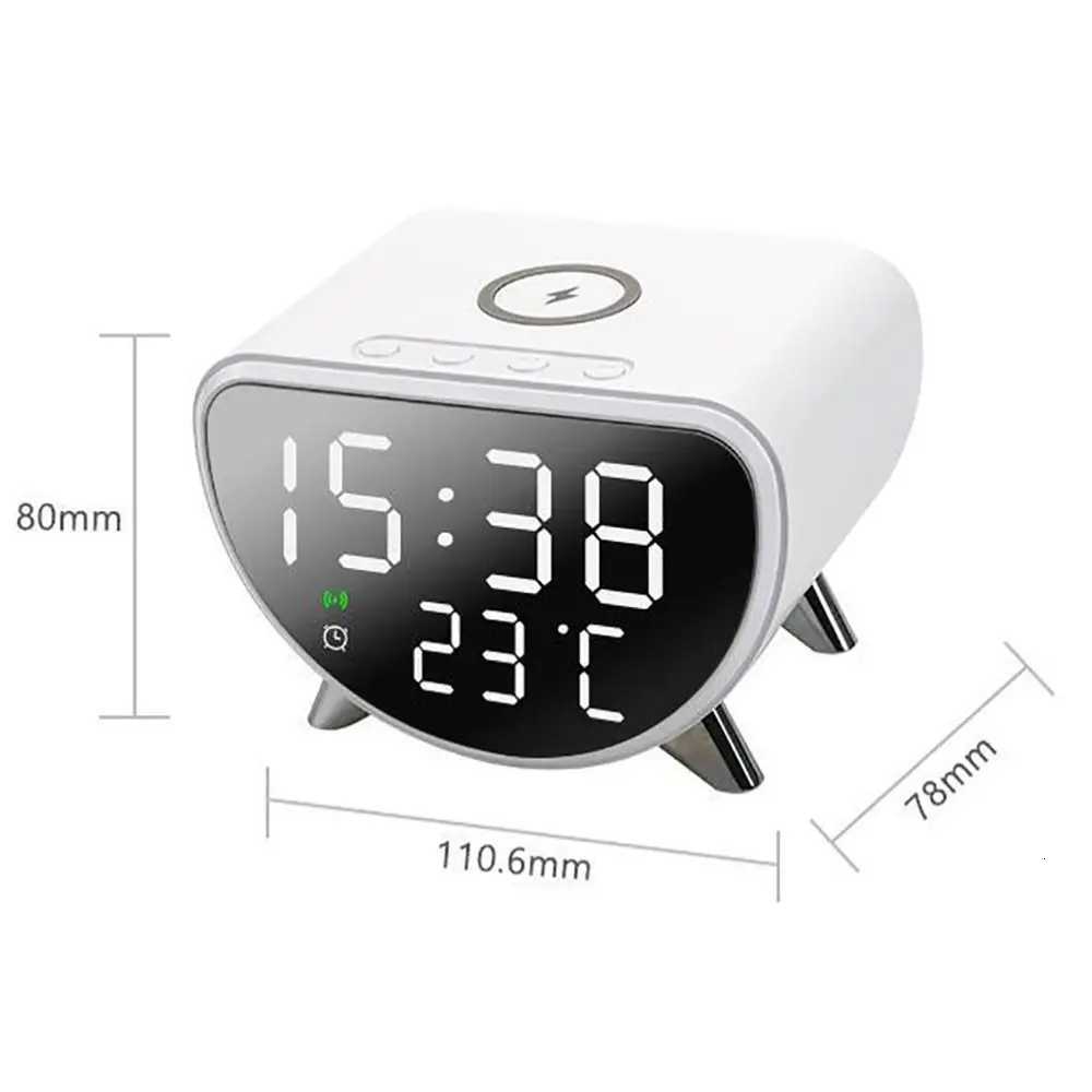 Plastic Multifunctional Alarm Clock 15W Fast Charging Alarm Function Temperature Clock Temperature Monitoring M251205 - view 7