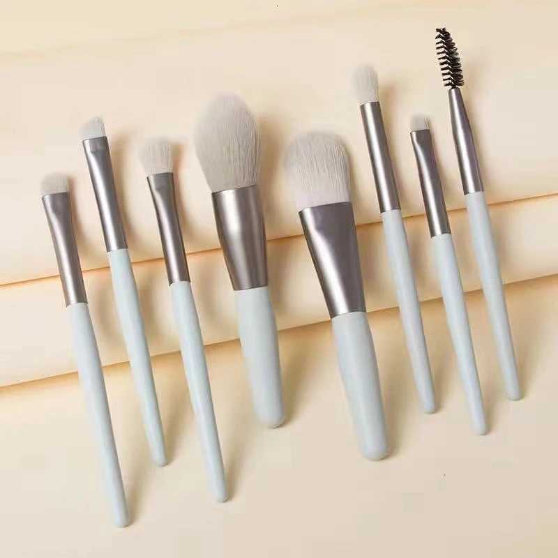 Fashionable Mini Portable Colorful Makeup Brush Eight-Piece Beauty Tool SetT251205