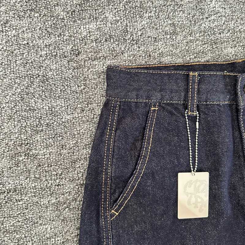 Mertra Denim Shorts Dark Blue Letter Print Classic Simple Men Women Couple All-match Casual Pants Summer New MERTRA Shorts X251205