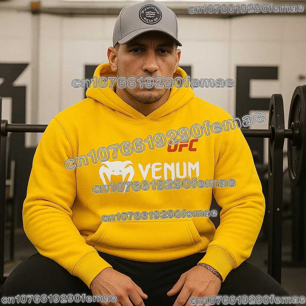 High Quty Trending 2026 MMA Men Cotton Hoodie Loose Fit Soft Comfortable Sweatshirt Gym Training Boxing Fighting Sportswear X251205