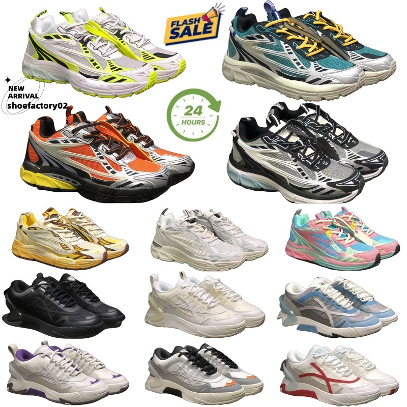 top designer series casual sneakers sneakers in black white Grey red colorway women's mixed color flat soled sports shoes men's vintage distressed sneakers 36-45