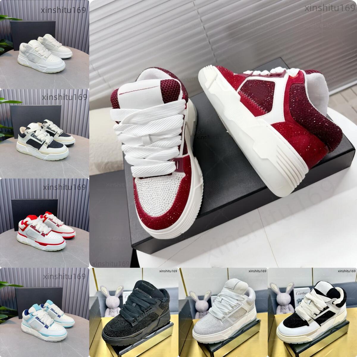2026-Rhinestones MA shoes platform sneaker Womens Mens Designer Casual Wedge leather Canvas track Outdoor sport shoe Sac Tennis trainer Hike Run walk shoes
