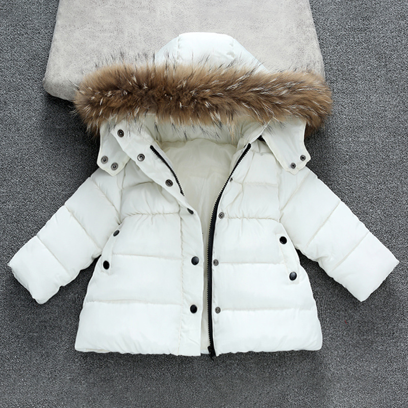 Kids Snowsuit Hooded Boys Winter Coat Snow Wear Down Cotton Thermal children winter Outwear Parkas Fur Collar 4-13T 210916