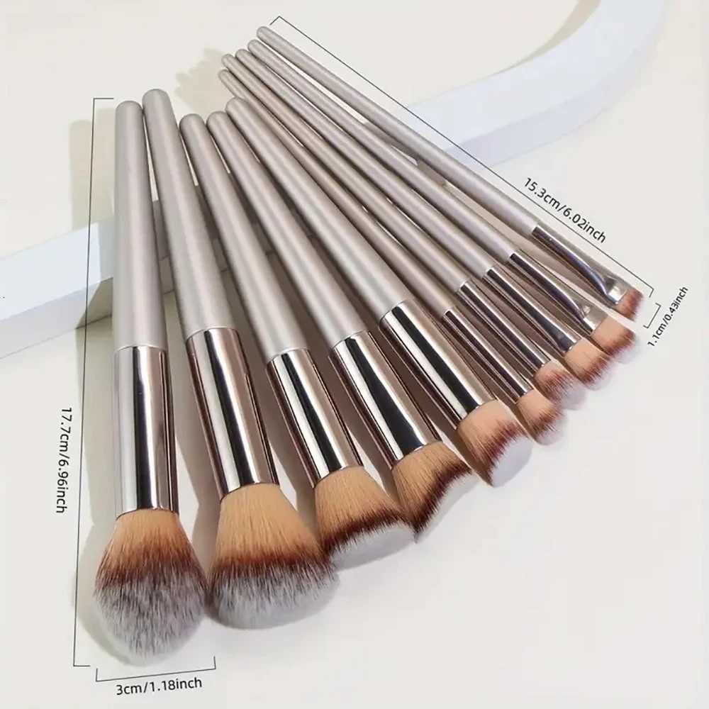 14PCS Makeup Brushes Set Eyeshadow Fluffy Foundation Concealer Blush Highlighter Storage Box Female Cosmetics Beauty ToolsT251205